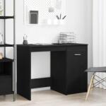 vidaXL Birou cu depozitare Stejar Negru 100 x 50 x 76 cm Lemn compozit GartenMobel Dekor (862482)