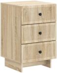 vidaXL Noptiera stejar sonoma cu 3 sertare, lemn prelucrat, 43x41x66, 5 cm (893867)