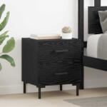 vidaXL Set 2 noptiere cu 2 sertare, stejar negru, 40 x 35 x 47, 5 cm (882018)