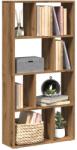 vidaXL Biblioteca, stejar artizanal, 60x20x120 cm, lemn prelucrat GartenMobel Dekor (858155) Biblioteca