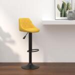 vidaXL Scaun de bar, galben mustar, catifea GartenMobel Dekor (335345)