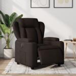 vidaXL Fotoliu rabatabil electric, maro închis, material textil GartenMobel Dekor (3204463)