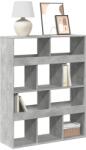 vidaXL Biblioteca, gri beton, 100x33x125, 5 cm, lemn prelucrat GartenMobel Dekor (3309360) Biblioteca