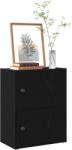 vidaXL Biblioteca Stejar negru 40x24x52 cm Lemn prelucrat GartenMobel Dekor (860356) Biblioteca
