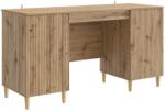 vidaXL Birou cu usa Stejar Artizanal 142, 5 x 50 x 75 cm Lemn prelucrat GartenMobel Dekor (3414602)
