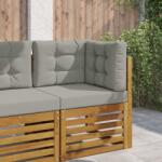 vidaXL Perna pentru canapea de exterior 3 pcs Gri Poliester GartenMobel Dekor (900762)