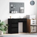vidaXL Birou cu sertar Stejar negru 90 x 37.5 x 75 cm Lemn compozit GartenMobel Dekor (869491)