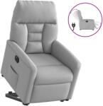 vidaXL Scaun reclinabil electric, tesatura gri nor GartenMobel Dekor (3303061)