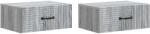 vidaXL Set 2 noptiere suspendate gri Sonoma, 49 x 34, 5 x 20 cm, cu sertar (898628)