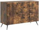 vidaXL Bufet cu sertar Stejar fumuriu 89 x 34, 5 x 60 cm Lemn prelucrat GartenMobel Dekor (895580) Comoda