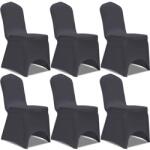 vidaXL Husa de scaun elastica, 6 buc. , antracit GartenMobel Dekor (131412)