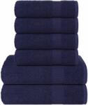 vidaXL Set prosoape 6 piese Bleumarin 360 g/m2 100% bumbac GartenMobel Dekor (137083) Prosop