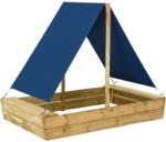 vidaXL Groapa de nisip cu acoperis, 160x100x133 cm, lemn de pin tratat GartenMobel Dekor (3059957)