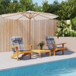 vidaXL Perne scaun Adirondack, 2 buc, gri, careuri, textil oxford GartenMobel Dekor (361844)