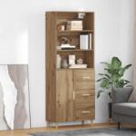 vidaXL Bufet Stejar Artizanal 69, 5 x 32, 5 x 180 cm Lemn compozit GartenMobel Dekor (3415935) Comoda