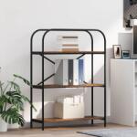 vidaXL Raft pentru carti Lemn vechi 80 x 30 x 109 cm Lemn compozit GartenMobel Dekor (879849) Biblioteca