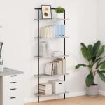 vidaXL Raft pentru carti sonoma gri 60 x 24 x 168 cm Lemn compozit GartenMobel Dekor (879968) Biblioteca