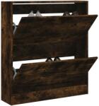 vidaXL Pantofar, stejar fumuriu, 80x21x87, 5 cm, lemn compozit GartenMobel Dekor (839921) Pantofar