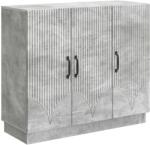 vidaXL Bufet Gri Beton 89 x 34, 5 x 77 cm Lemn prelucrat GartenMobel Dekor (895338) Comoda