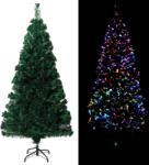vidaXL Pom de Craciun artificial cu suport, verde, 120cm, fibra optica GartenMobel Dekor (321026)