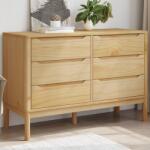 vidaXL Comoda cu sertare „FLORO, maro ceruit, lemn masiv de pin GartenMobel Dekor (374011) Comoda