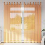 vidaXL Perdele Voile cu Bucle 2 buc Portocaliu 140x245 cm GartenMobel Dekor (4102284)