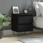vidaXL Noptiera, negru, 40x35x50 cm, lemn prelucrat GartenMobel Dekor (826878)