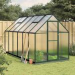 vidaXL Sere cu cadru de baza, verde, 334x169x202 cm, aluminiu GartenMobel Dekor (3266330)