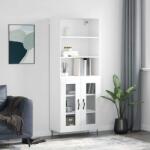 vidaXL Dulap înalt, alb, 69, 5x34x180 cm, lemn compozit GartenMobel Dekor (3189309) Comoda
