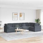 vidaXL Canapea modulara cu perne catifea gri închis GartenMobel Dekor (3321338) Canapea