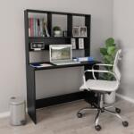 vidaXL Birou cu rafturi, negru, 110x45x157 cm, PAL GartenMobel Dekor (800388)