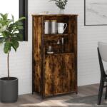 vidaXL Dulap înalt, stejar fumuriu, 62x36x121, 5 cm, lemn compozit GartenMobel Dekor (834212) Comoda