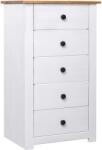 vidaXL Servanta, alb, 46 x 40 x 89 cm, lemn de pin, gama Panama GartenMobel Dekor (282651) Comoda