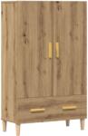 vidaXL Dulap înalt, Stejar artizanal, 70x31x115 cm, lemn compozit GartenMobel Dekor (856915) Comoda