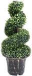 vidaXL Planta artificiala de cimisir cu ghiveci, verde, 89 cm, spirala GartenMobel Dekor (336506)