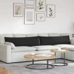 vidaXL Perne pentru canapea 2 pcs Negru 145 x 40 cm tesatura GartenMobel Dekor (42013857)