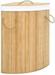 vidaXL Cos de rufe din bambus de colt, 60 L GartenMobel Dekor (320759)
