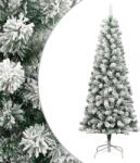 vidaXL Brad de Craciun artificial cu balamale si zapada pufoasa 210 cm GartenMobel Dekor (358382)