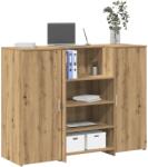 vidaXL Birou de receptie Stejar Artisan 135x50x103, 5 cm Lemn prelucrat GartenMobel Dekor (3324195)