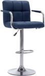 vidaXL Scaun de bar, albastru, material textil GartenMobel Dekor (283413)