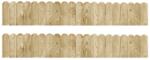 vidaXL Role de bordura, 2 buc. , 120 cm, lemn de pin tratat GartenMobel Dekor (3053642)