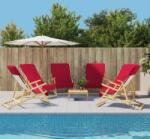 vidaXL Prosoape de plaja, 6 buc. , visiniu, 60x135 cm, textil, 400 GSM GartenMobel Dekor (3157057) Prosop