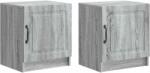 vidaXL Set 2 noptiere Sonoma gri din lemn prelucrat, 43x34, 5x47 cm (895728)