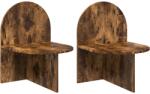vidaXL Noptiera 2 pcs Stejar fumuriu 48 x 49 x 65 cm Lemn prelucrat GartenMobel Dekor (8001124)
