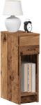 vidaXL Noptiere cu sertar 2 buc lemn vechi 20x36x60 cm GartenMobel Dekor (858710)