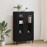 vidaXL Bufet cu sertar Stejar Negru 69, 5 x 31 x 115 cm Lemn compozit GartenMobel Dekor (882543) Comoda