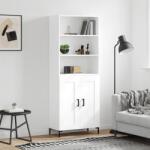 vidaXL Dulap înalt, alb, 69, 5x34x180 cm, lemn compozit GartenMobel Dekor (3189957) Comoda