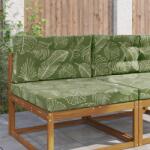 vidaXL Perna pentru canapea de exterior 2 pcs Design cu frunze GartenMobel Dekor (900860)