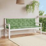 vidaXL Perne banca de gradina, 2 buc, 200x50x7cm, model frunze, textil GartenMobel Dekor (361751)