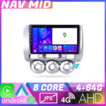 Edotec Navigatie Honda Fit Jazz 2004-2008 Android 12, 4GB RAM, 64GB, 4G, CarPlay (NAV2-9-4+64|K-jazz)